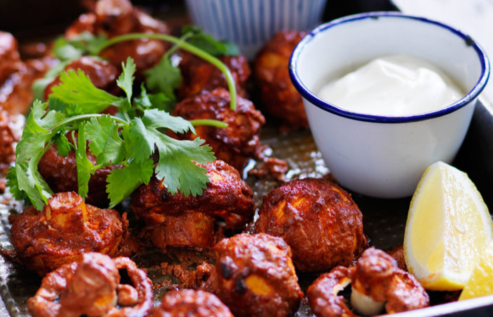 Tandoori Roasted Mushroom Cups - Australian Mushroom Growers