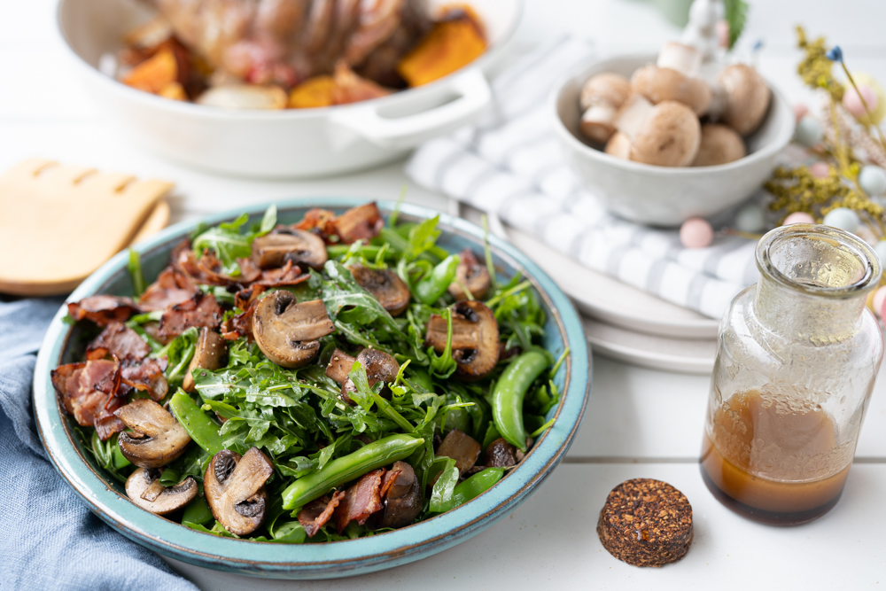 Mushroom and Sugar Snap Salad - Australian Mushroom Growers