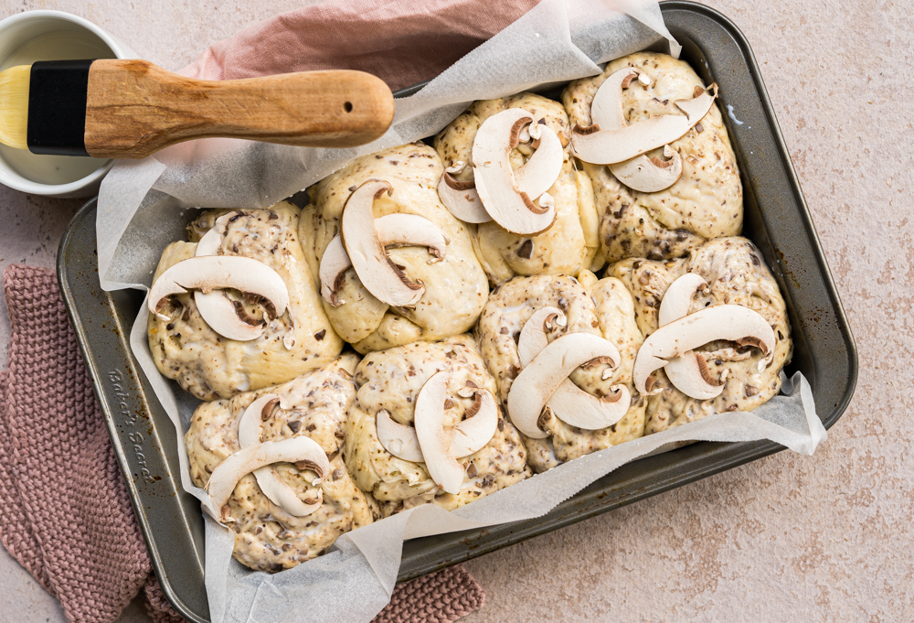 Savoury Easter Buns - Australian Mushroom Growers