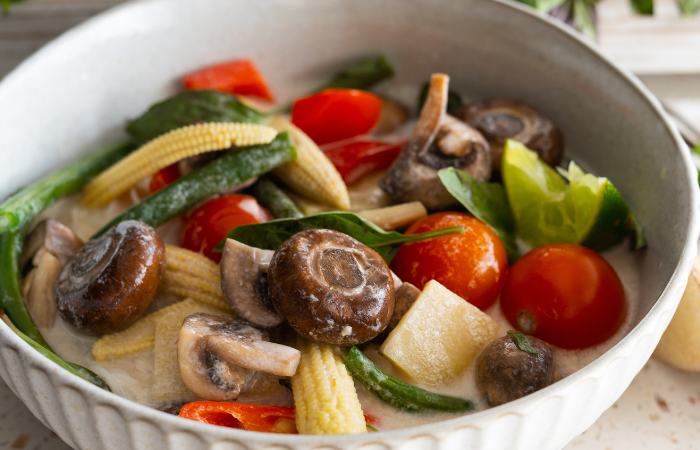 Mushroom Tom Kha Gai Soup - Australian Mushroom Growers
