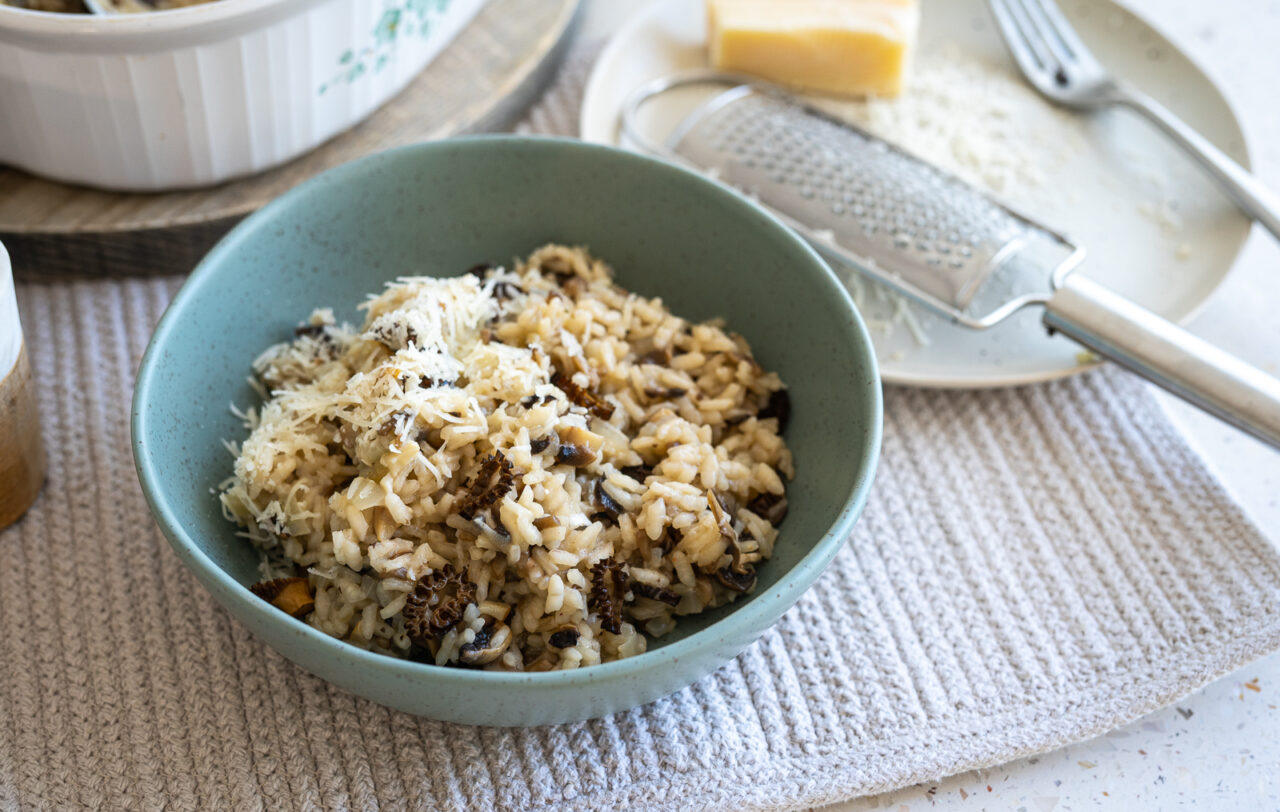 Microwave Mushroom Risotto - Australian Mushroom Growers