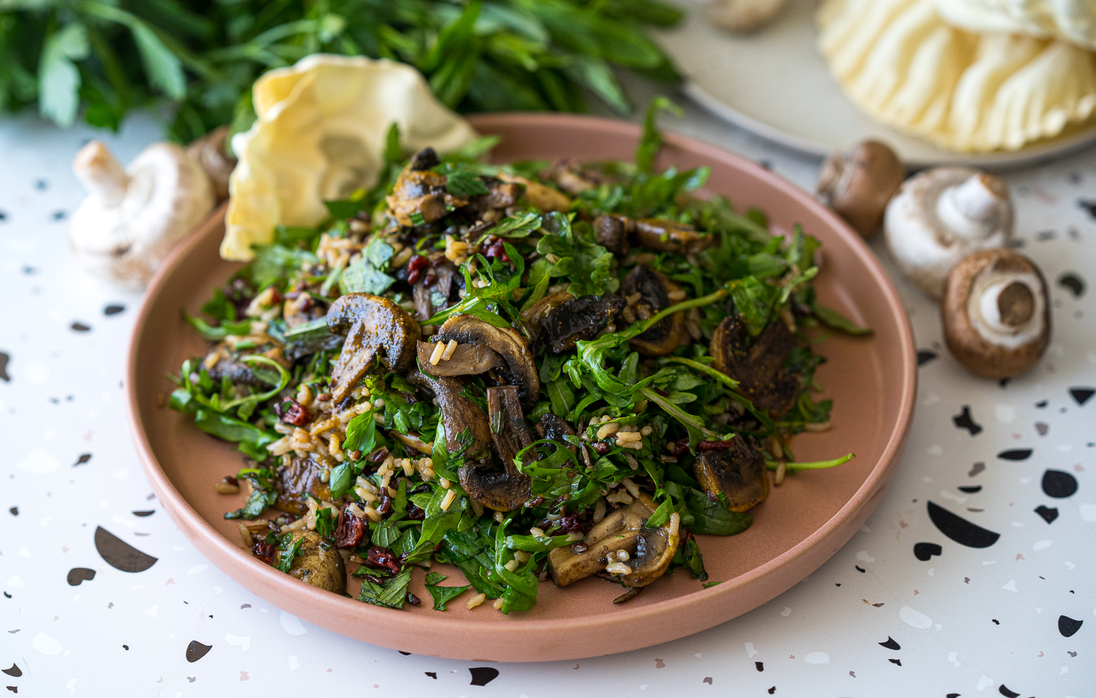 Mushroom & Wild Rice Salad