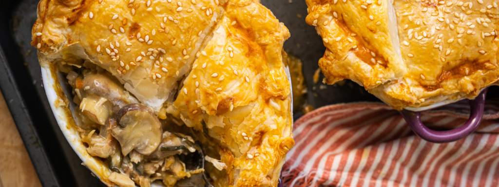 Easy Mushroom & Chicken Pot Pies - Australian Mushroom Growers