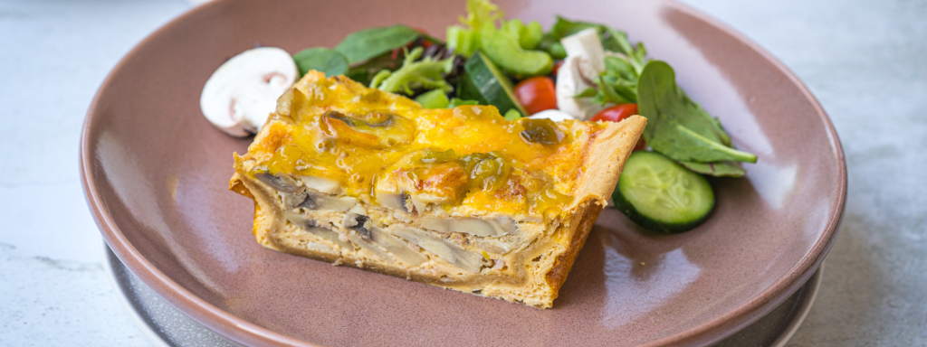 Mushroom & Bacon Quiche - Australian Mushroom Growers