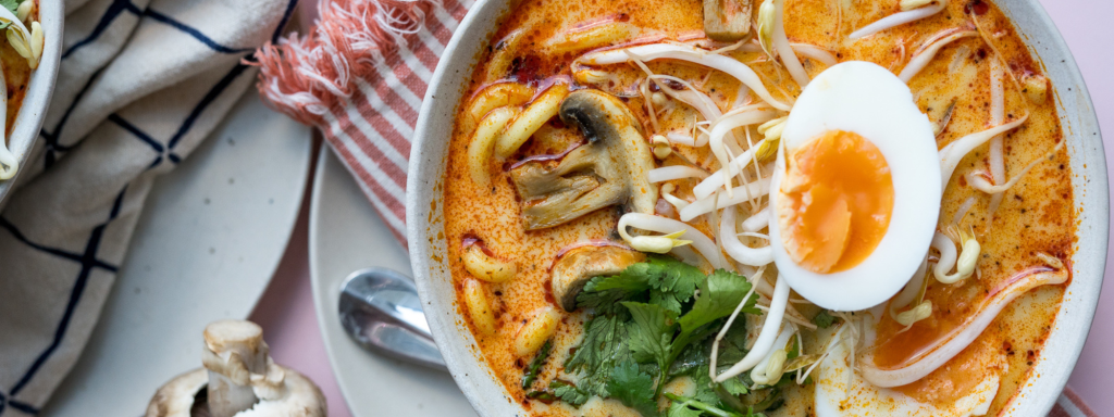 30min Quick Mushroom Laksa - Australian Mushroom Growers