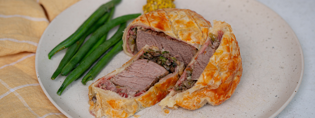 Mushroom Duxelles Beef Wellington - Australian Mushroom Growers