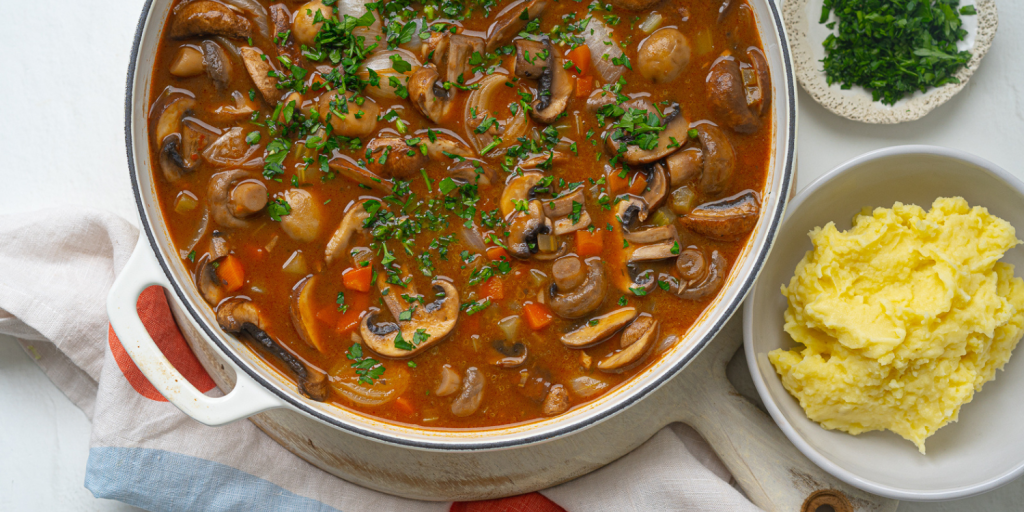 Mushroom Bourguignon