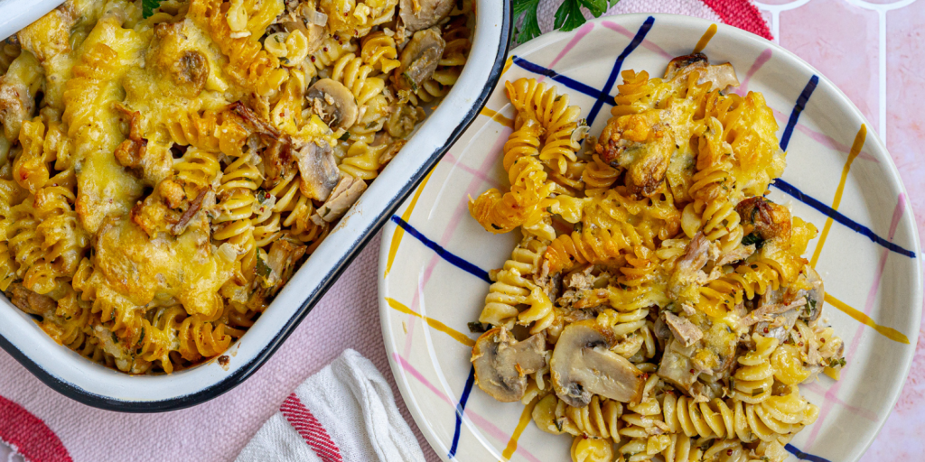 Mushroom & Tuna Pasta Bake - Australian Mushroom Growers